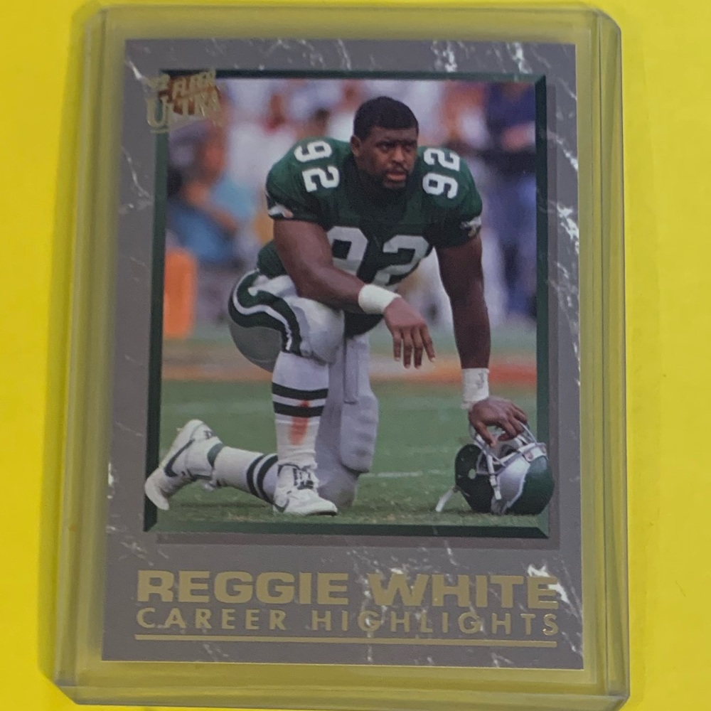 Reggie White #9 of 10 [Career Highlights] 1992 Fleer Ultra Football Trading Card